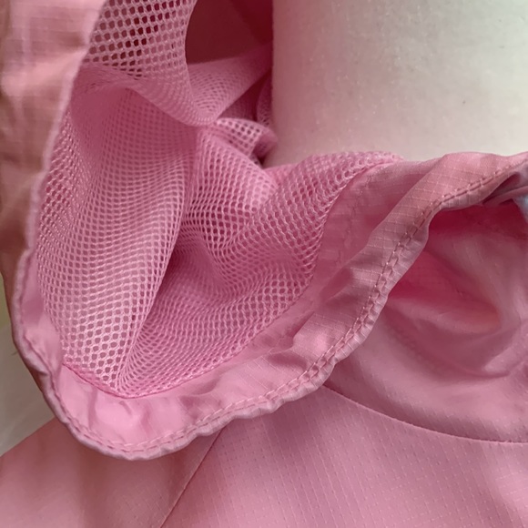 SOLD - Adidas Pink & White Nylon Hoodie Windbreaker - Picture 3 of 8